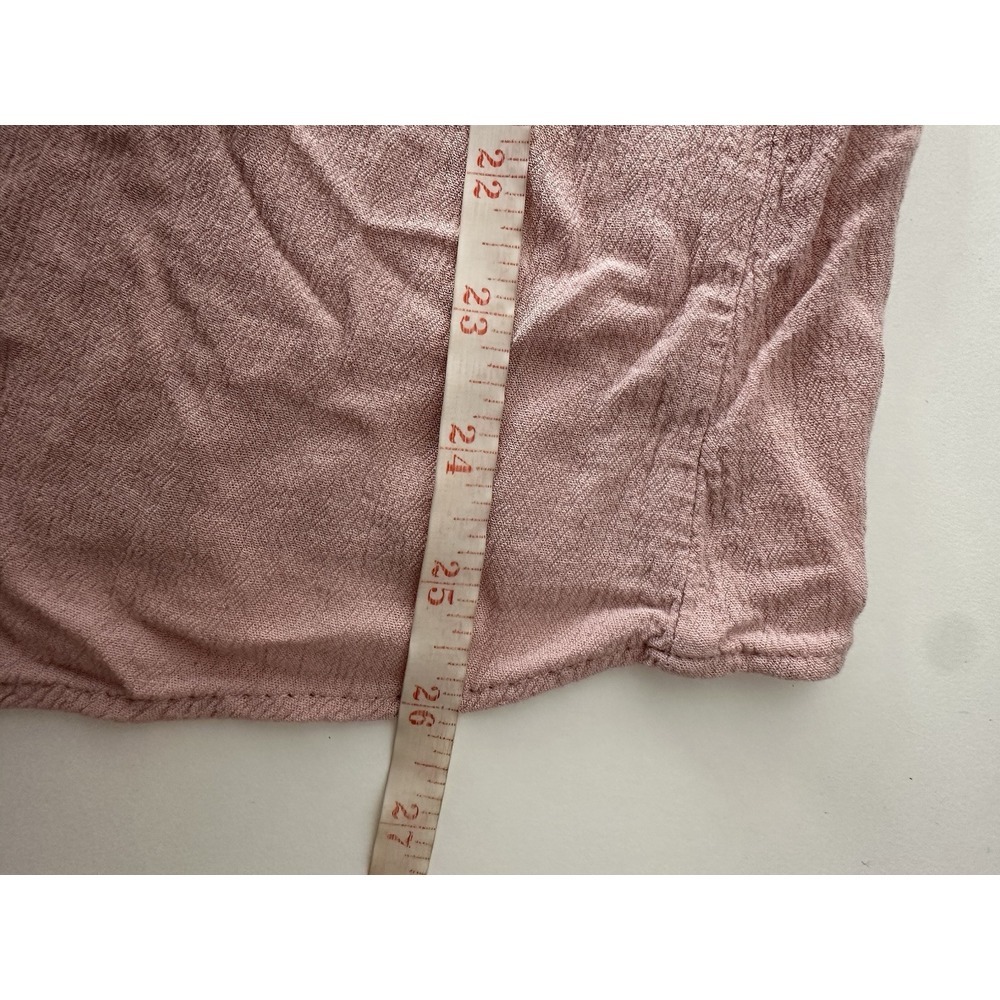 Roaman's Pink Ruffled Buttoned Blouse - Picture 5 of 6